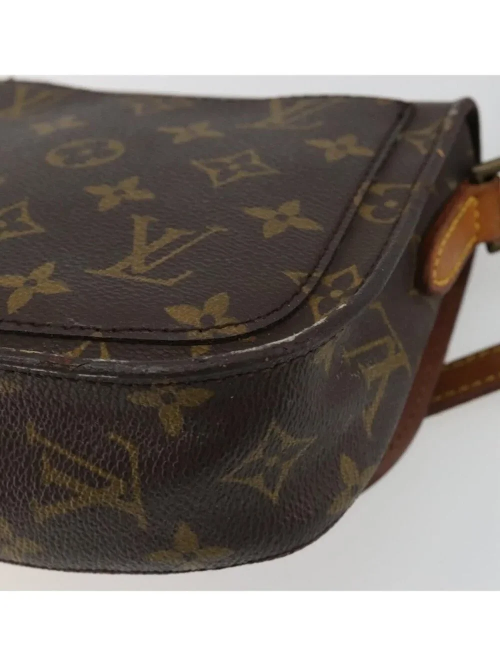 Authentic LOUIS VUITTON Monogram Saint Cloud PM Shoulder Bag M51244 LV